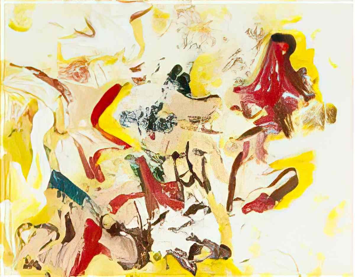 Willem de Kooning untitled215 Art A4 Photo Print