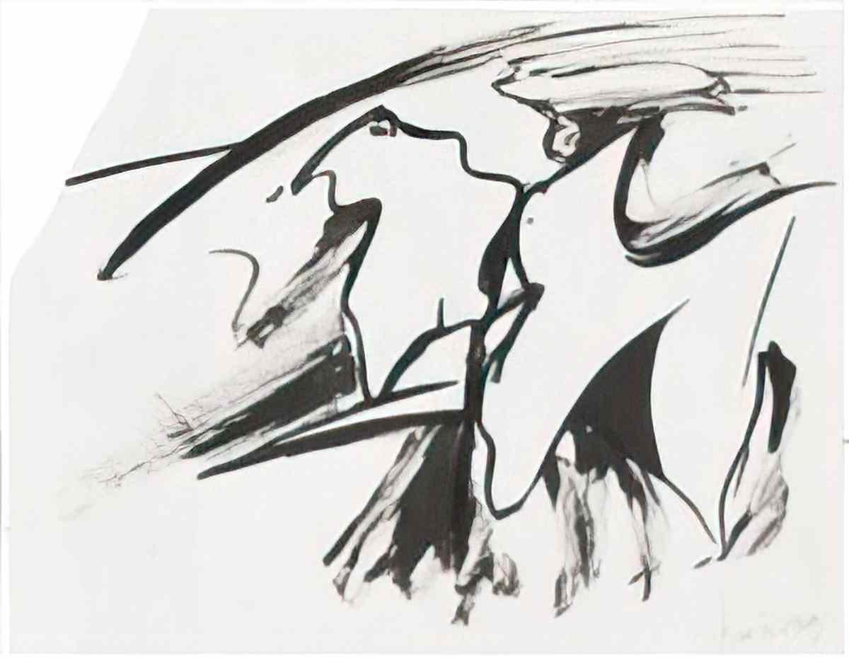 Willem de Kooning untitled217 2 Art A4 Photo Print