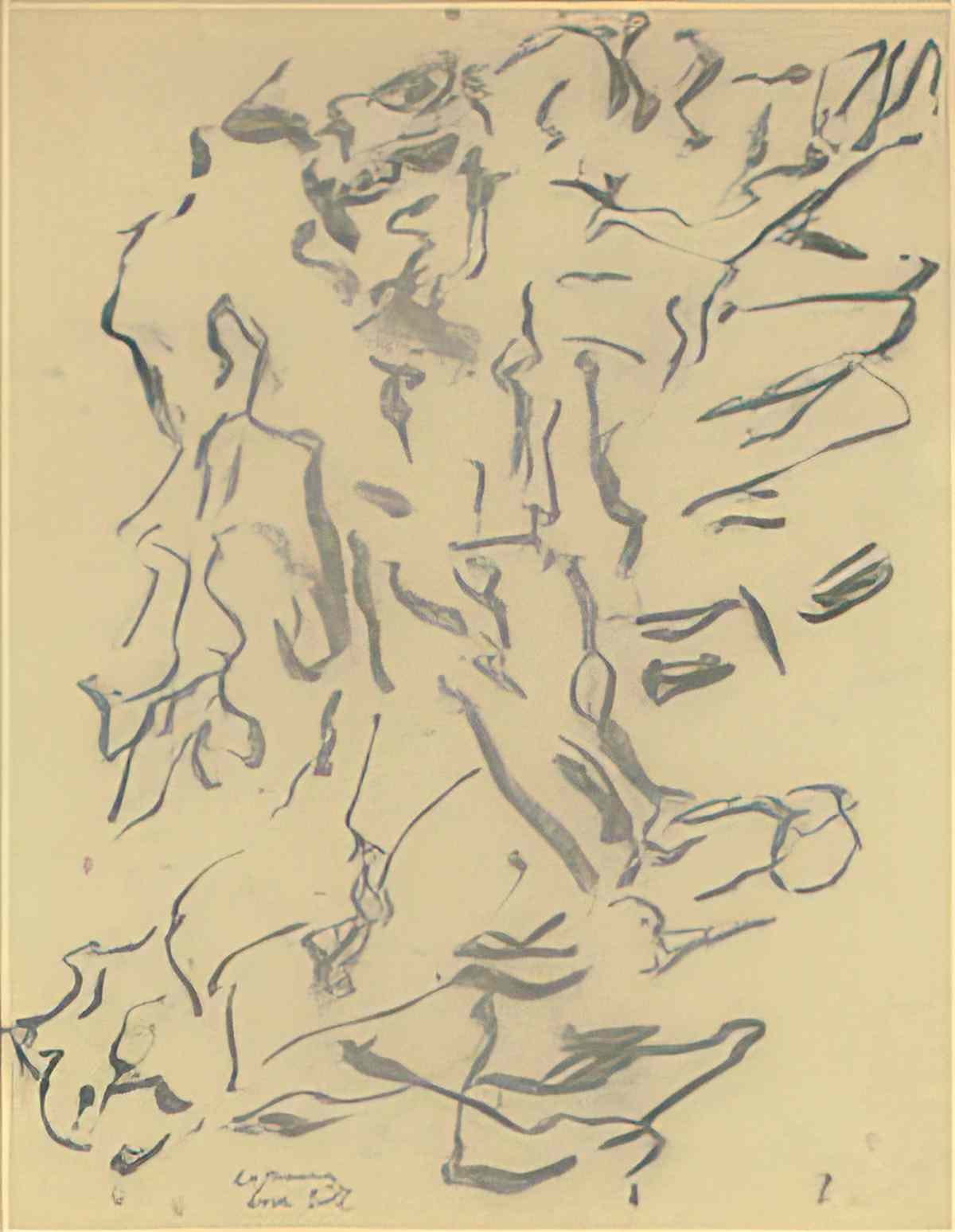 Willem de Kooning untitled221 2 Art A4 Photo Print