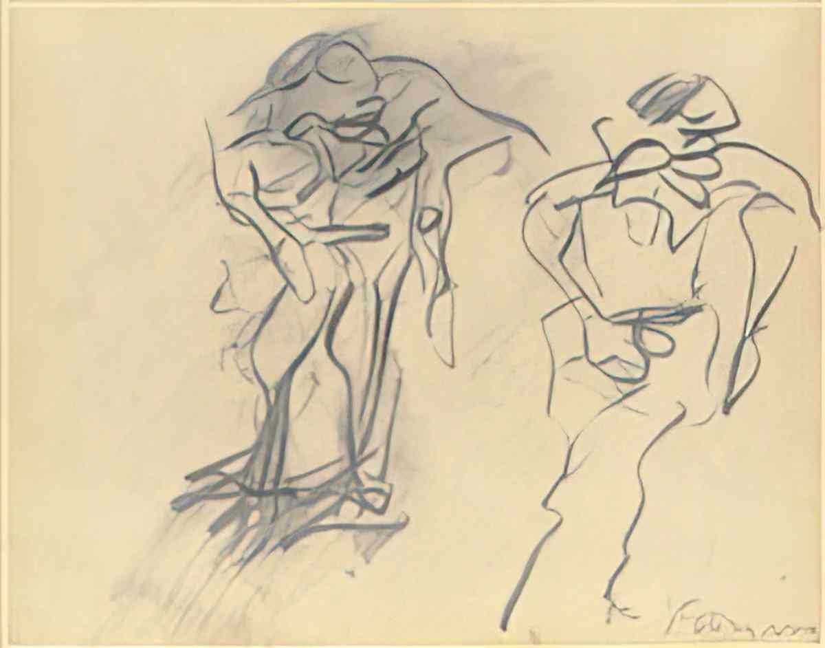 Willem de Kooning untitled224 2 Art A4 Photo Print