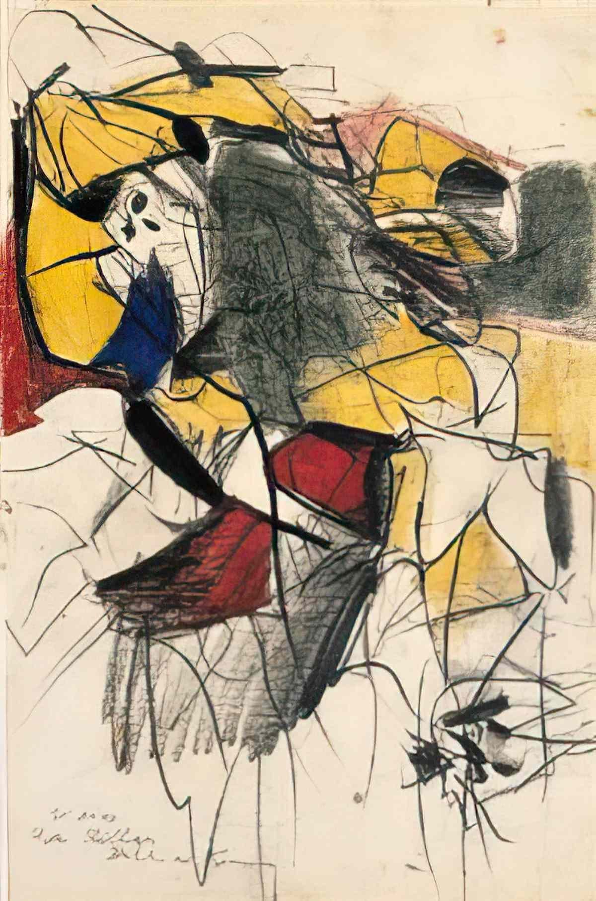 Willem de Kooning untitled239 2 Art A4 Photo Print