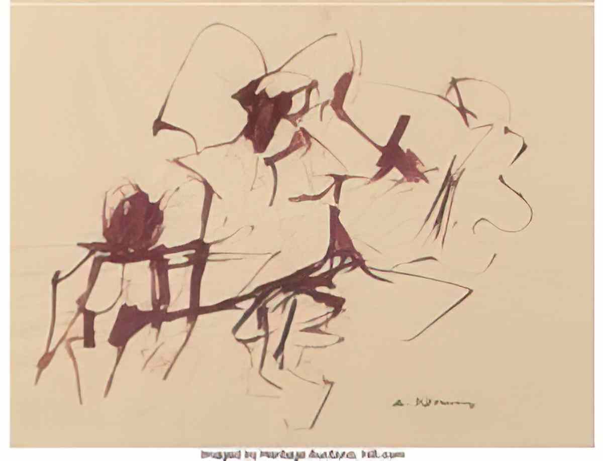 Willem de Kooning untitled24 2 Art A4 Photo Print