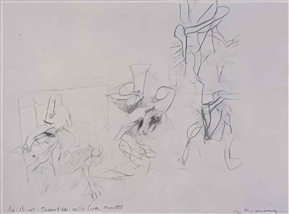 Willem de Kooning untitled244 2 Art A4 Photo Print