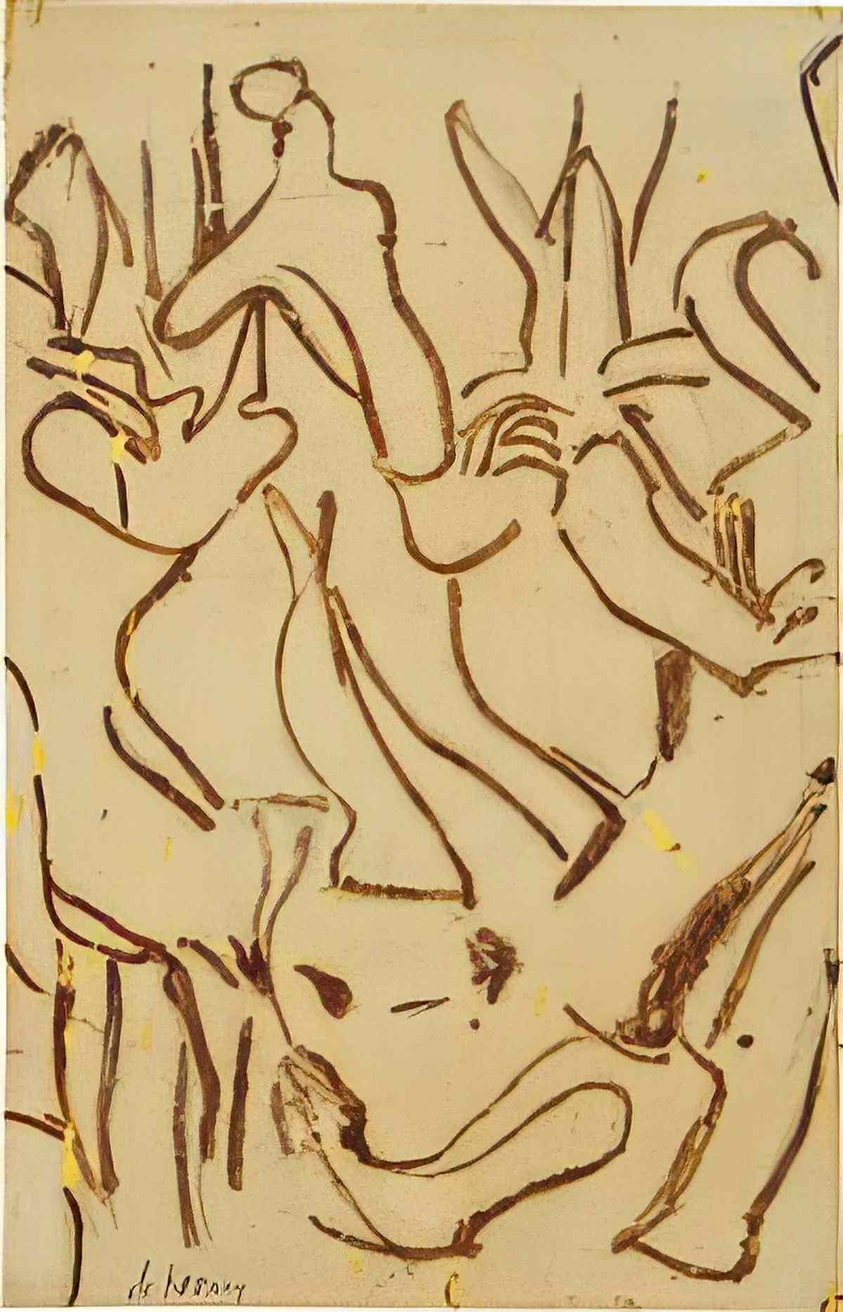 Willem de Kooning untitled244 Art A4 Photo Print