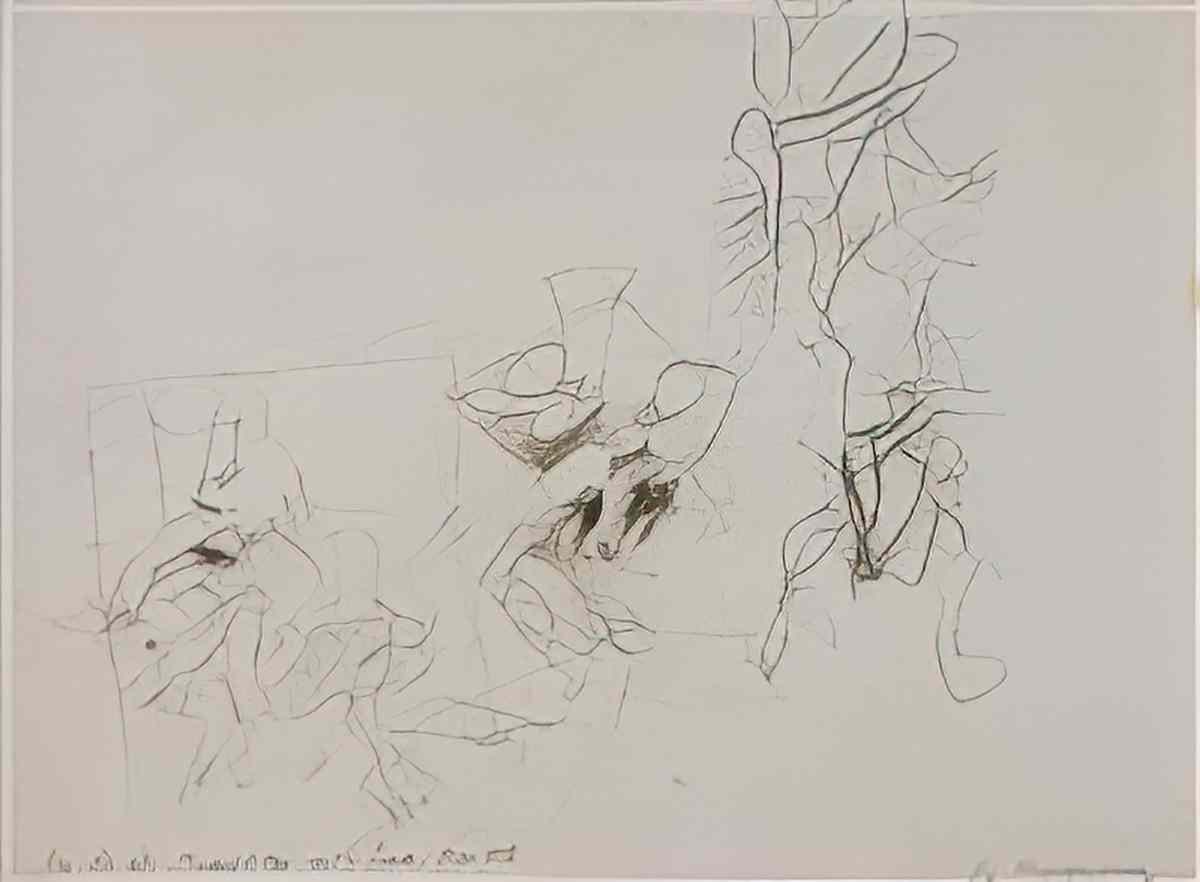 Willem de Kooning untitled251 2 Art A4 Photo Print