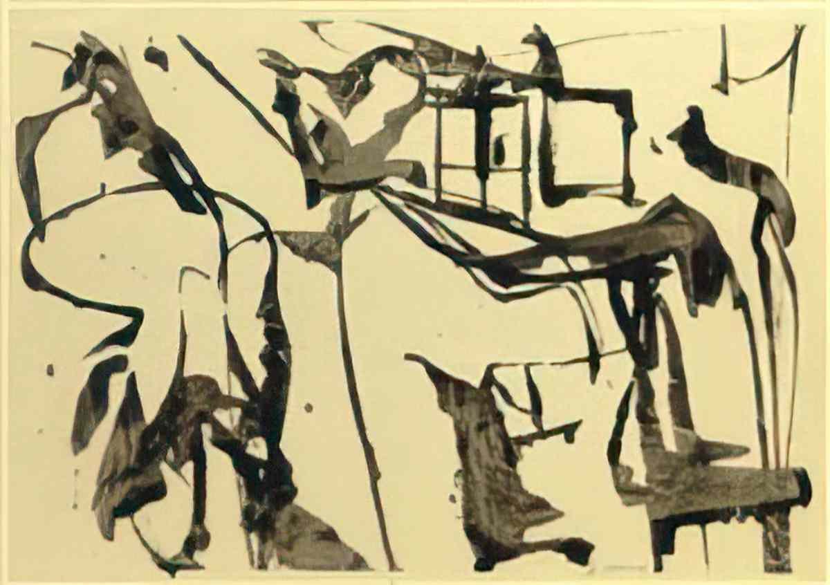 Willem de Kooning untitled252 Art A4 Photo Print