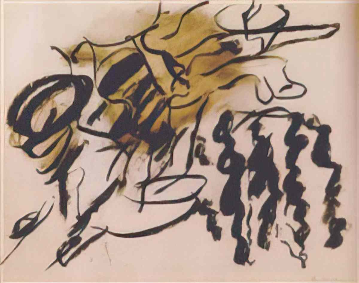 Willem de Kooning untitled2522 Art A4 Photo Print
