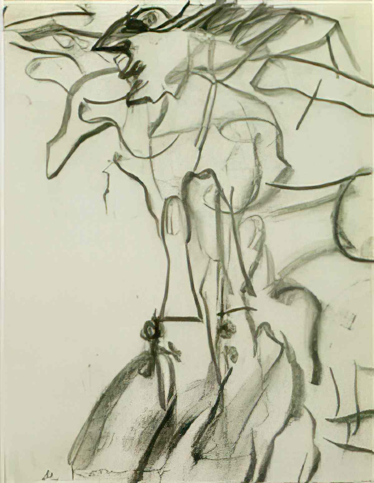 Willem de Kooning untitled258 2 Art A4 Photo Print