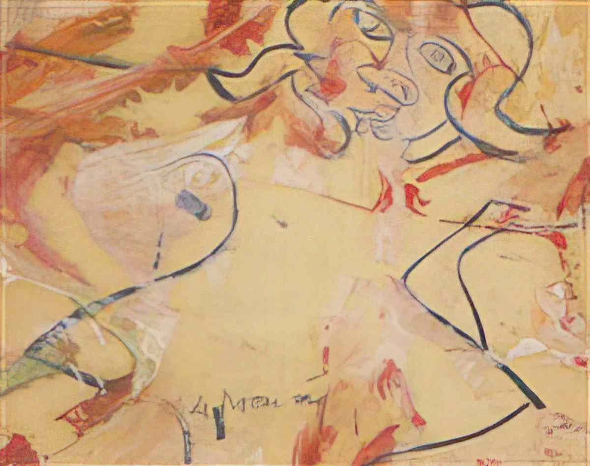 Willem de Kooning untitled26 Art A4 Photo Print