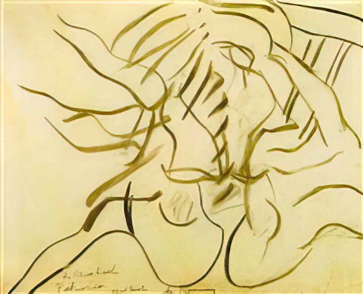 Willem de Kooning untitled264 2 Art A4 Photo Print