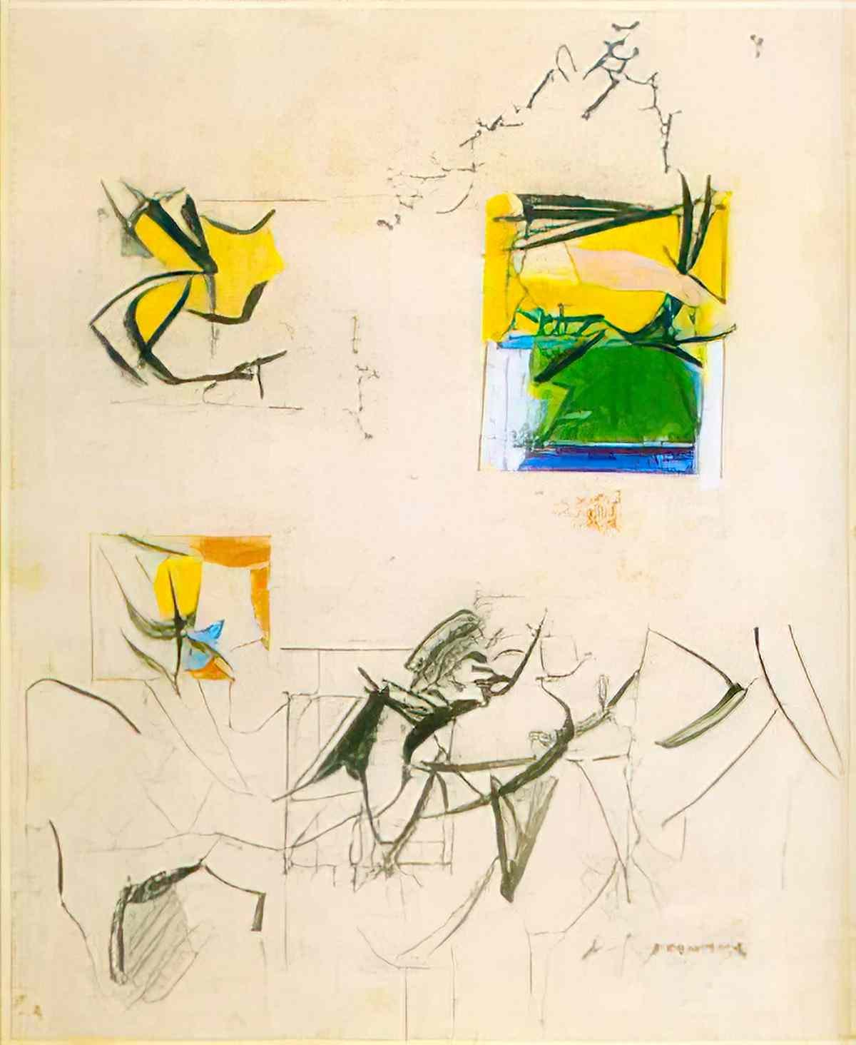 Willem de Kooning untitled267 2 Art A4 Photo Print