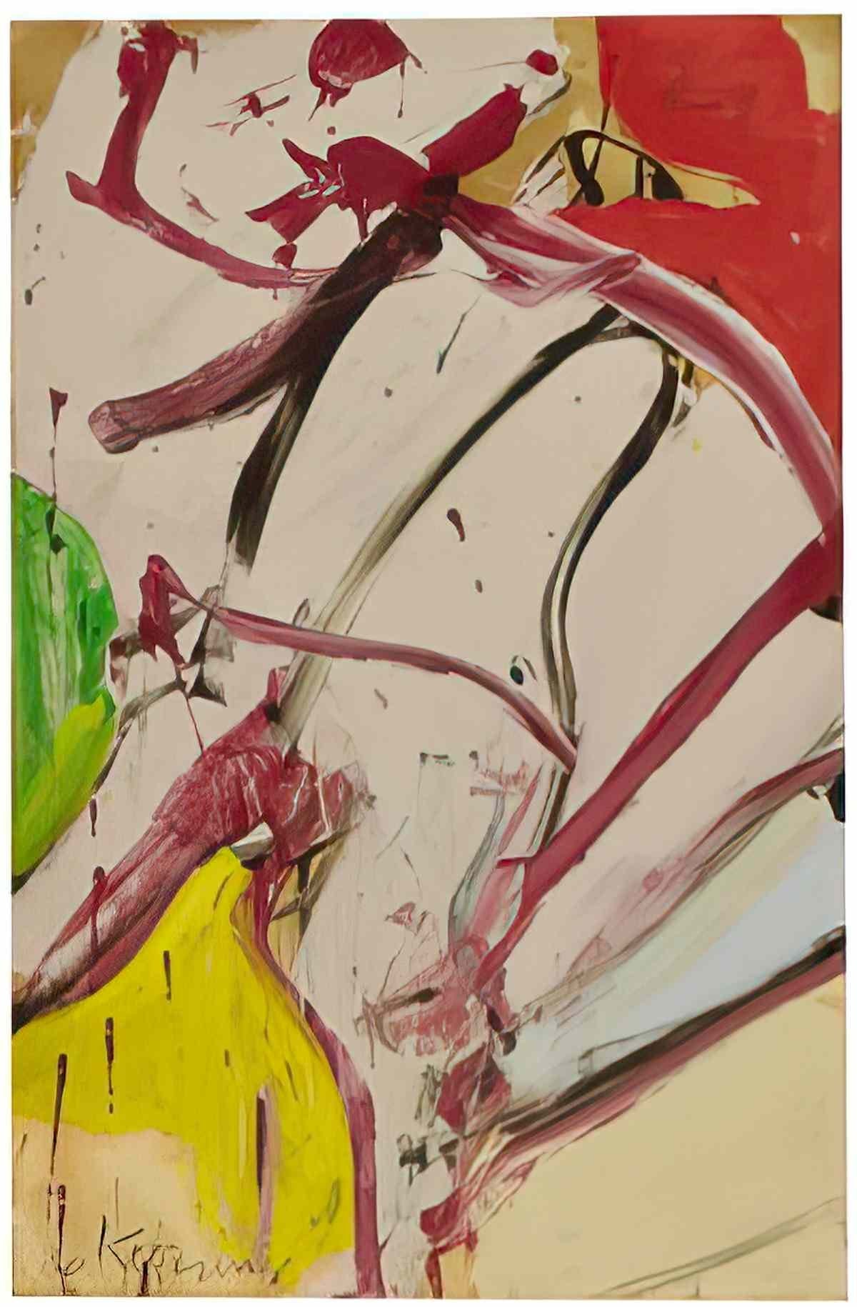 Willem de Kooning untitled293 Art A4 Photo Print