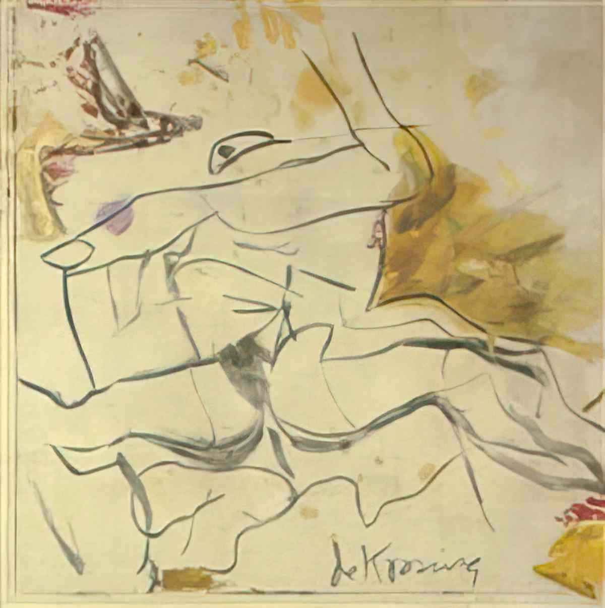 Willem de Kooning untitled296 Art A4 Photo Print