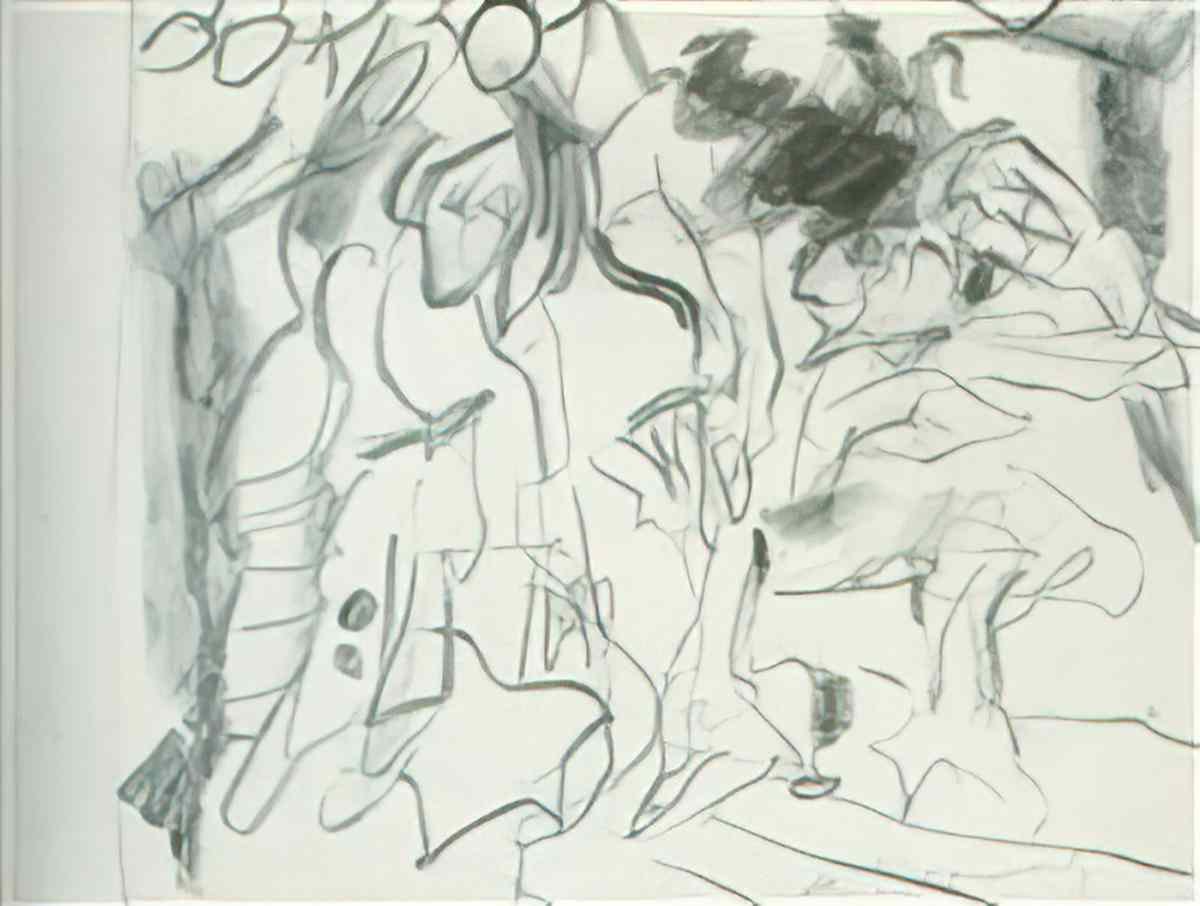 Willem de Kooning untitled299 2 Art A4 Photo Print