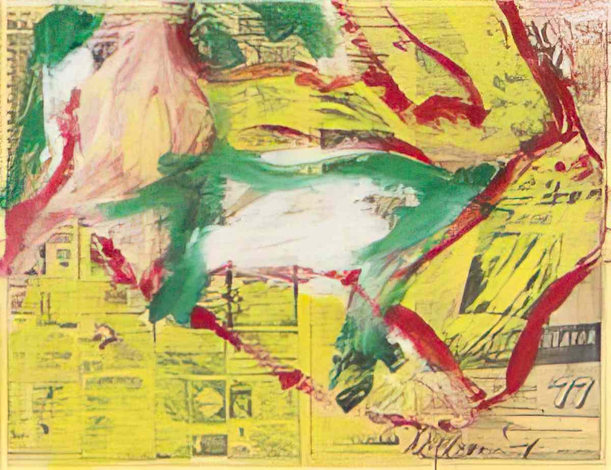 Willem de Kooning untitled302 Art A4 Photo Print