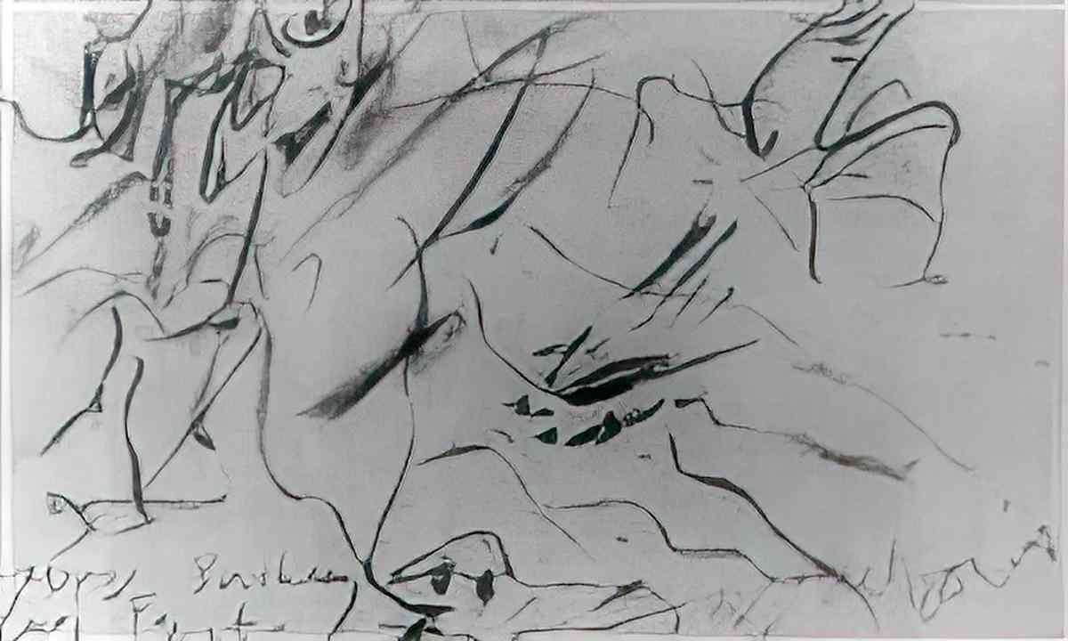 Willem de Kooning untitled309 2 Art A4 Photo Print