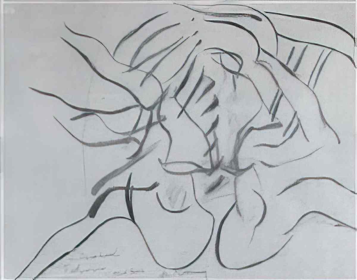 Willem de Kooning untitled321 Art A4 Photo Print