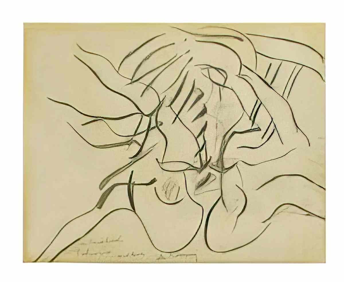 Willem de Kooning untitled33 2 Art A4 Photo Print