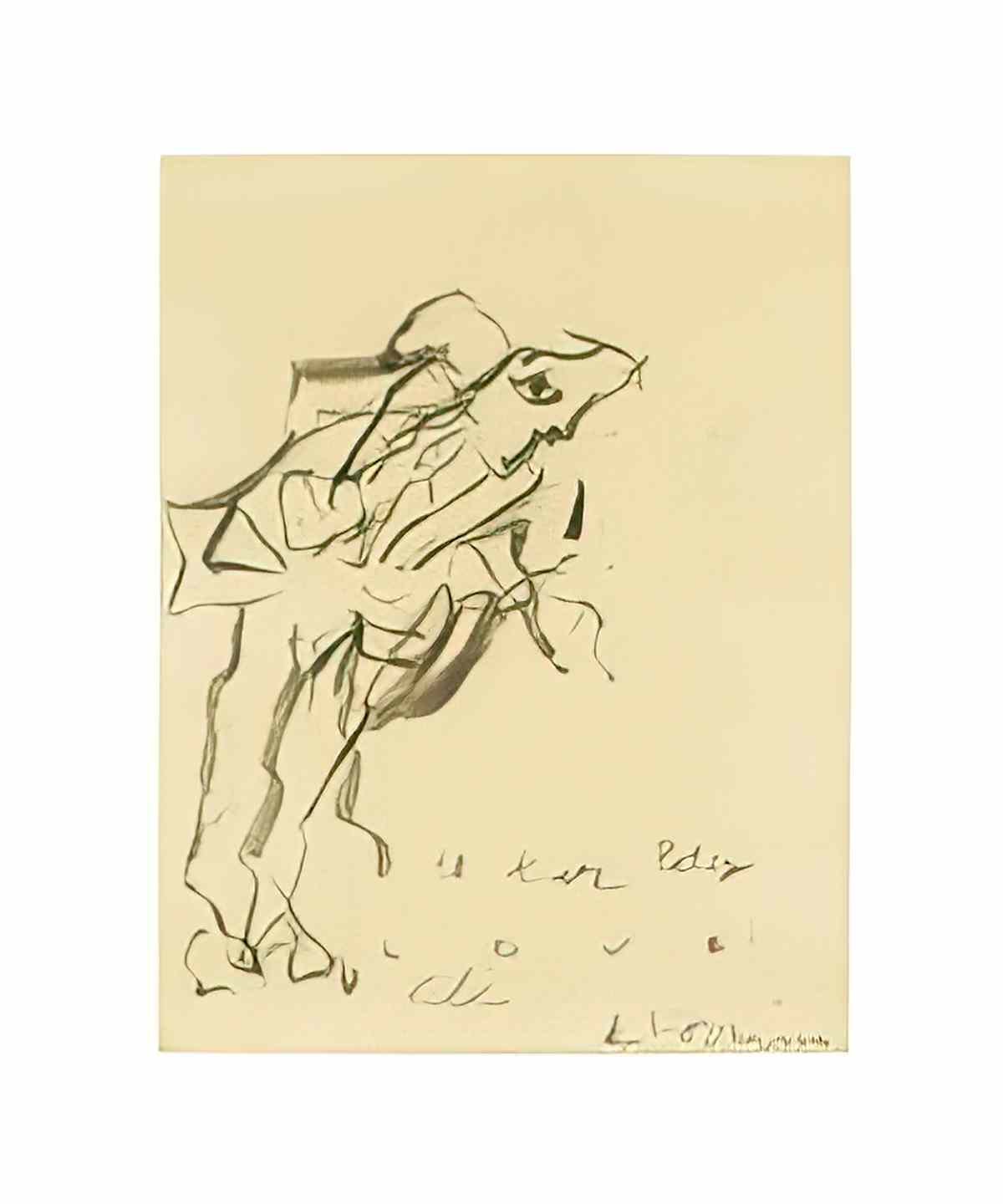 Willem de Kooning untitled422 Art A4 Photo Print