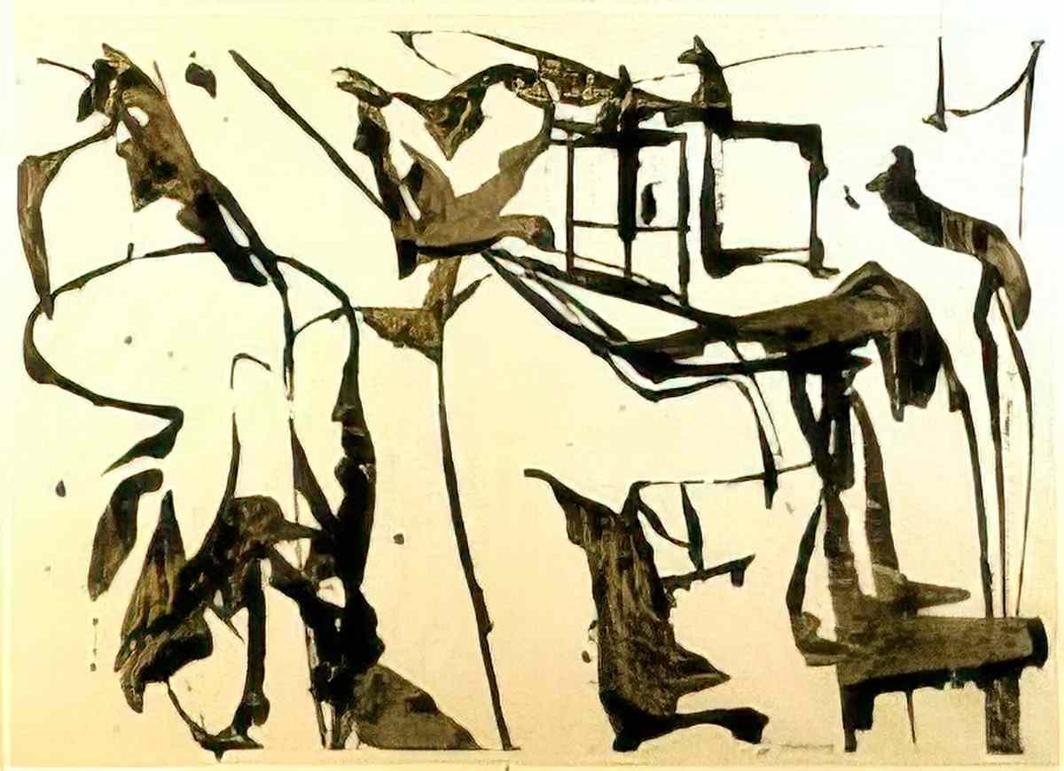 Willem de Kooning untitled44 Art A4 Photo Print