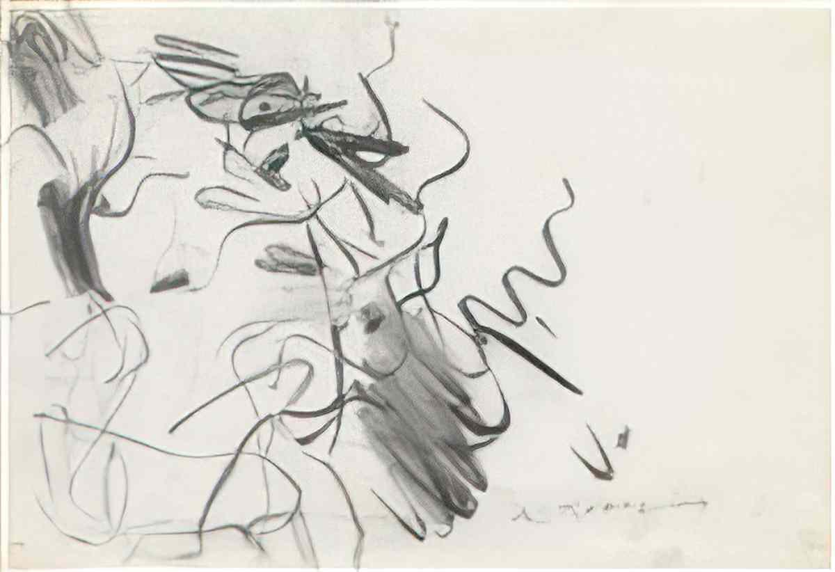 Willem de Kooning untitled57 2 Art A4 Photo Print