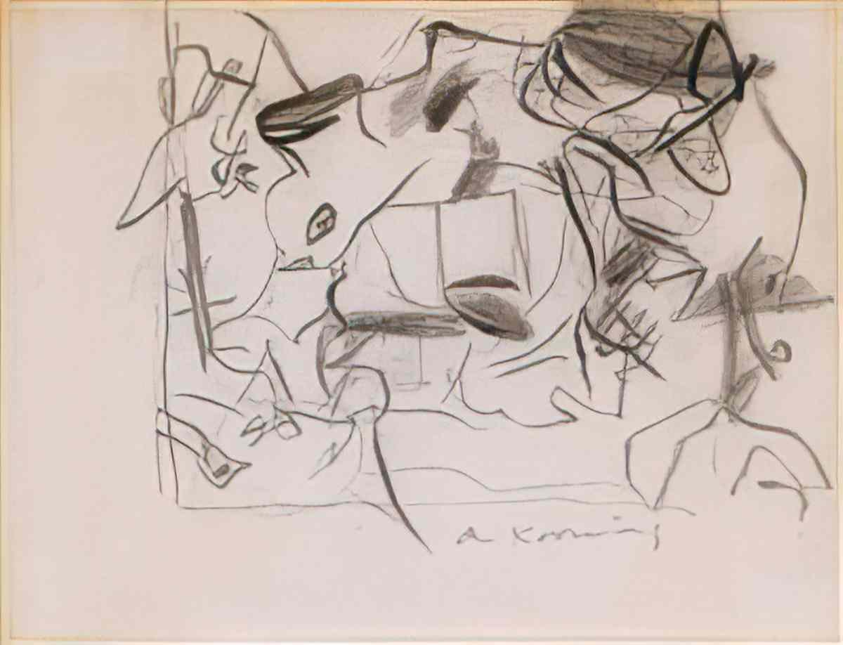 Willem de Kooning untitled6 2 Art A4 Photo Print