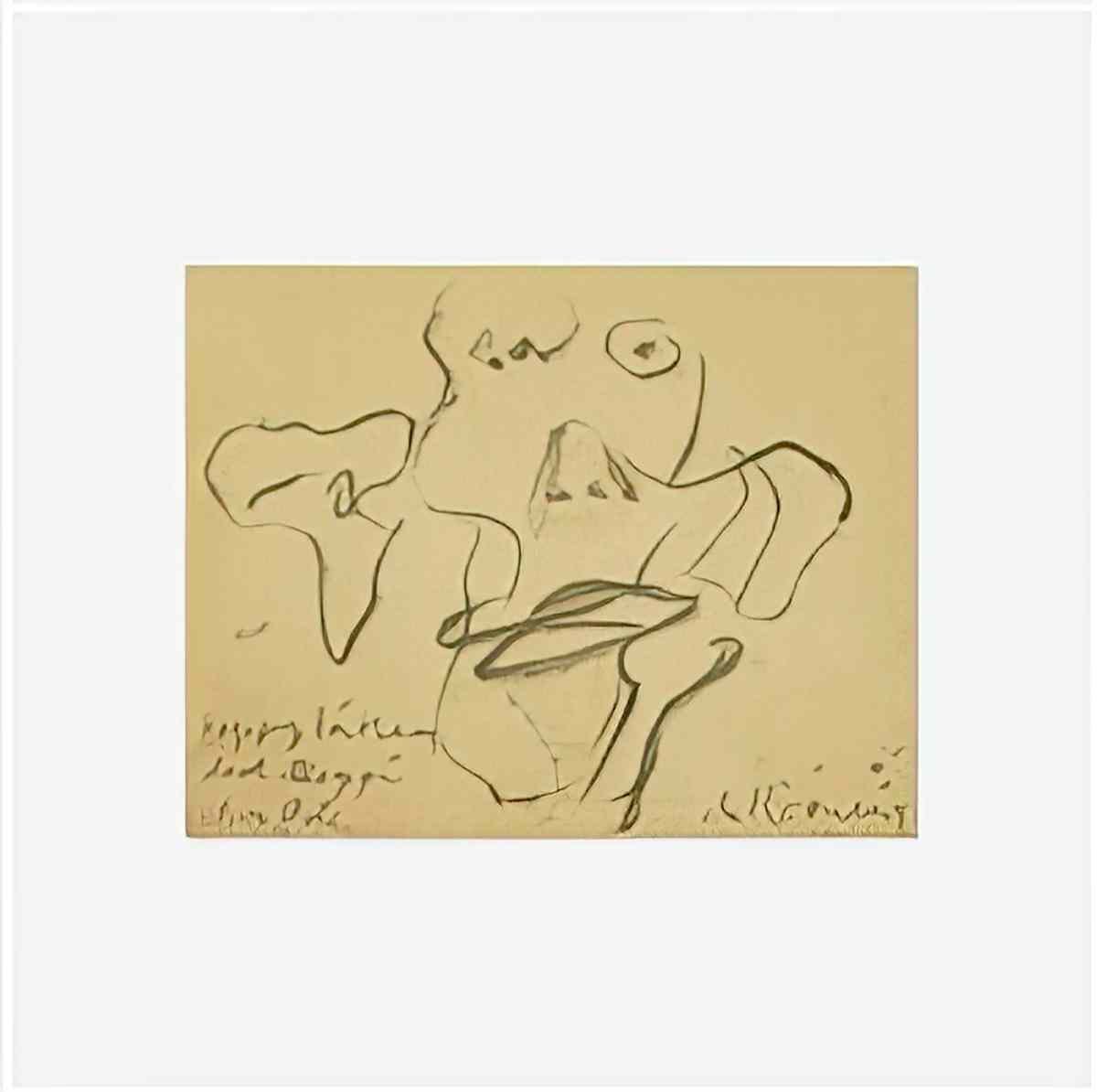 Willem de Kooning untitled61 2 Art A4 Photo Print