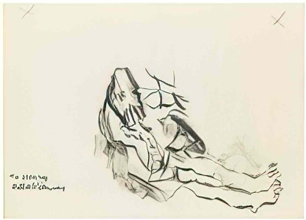 Willem de Kooning untitled66 2 Art A4 Photo Print