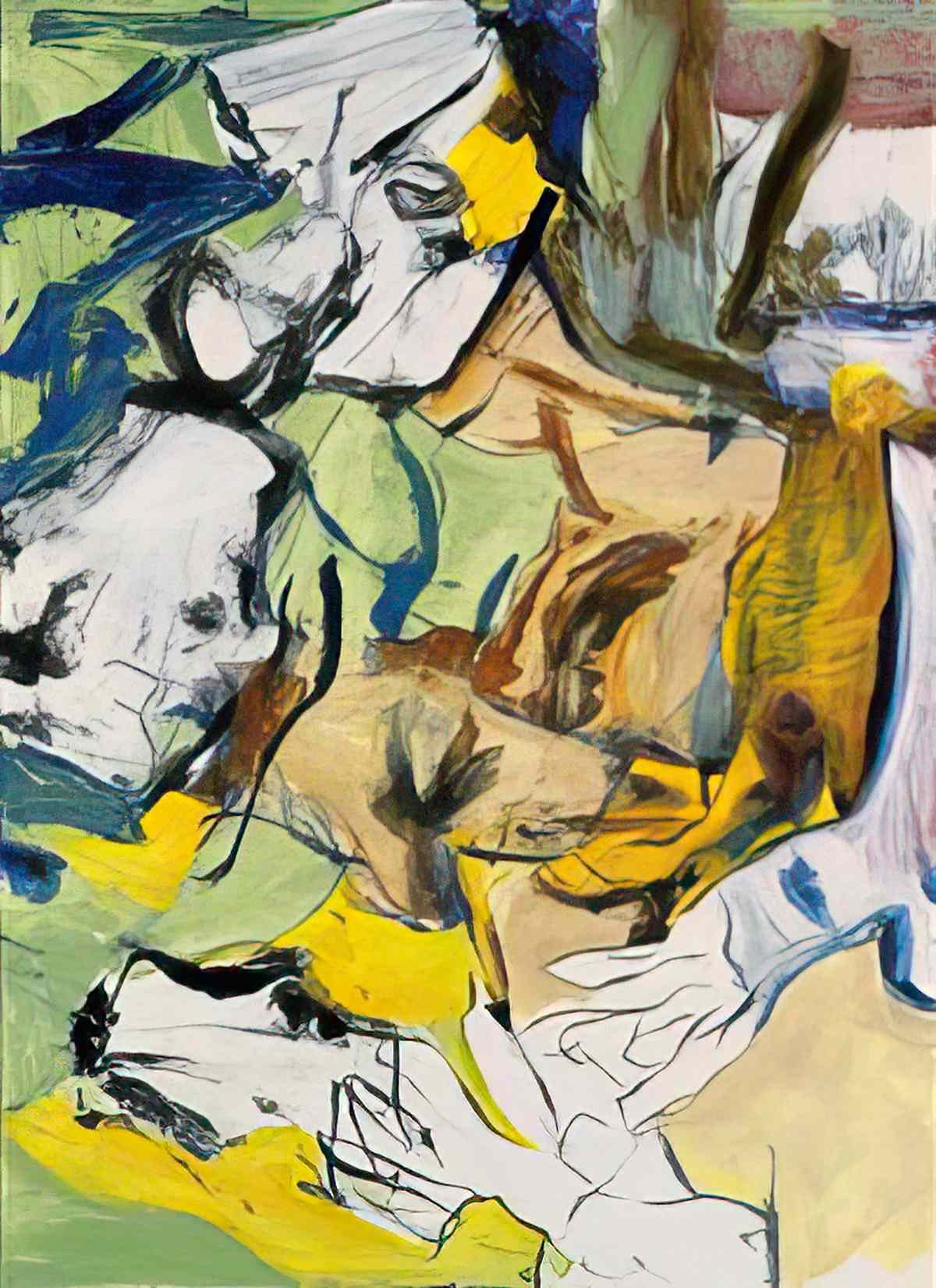 Willem de Kooning untitled66 Art A4 Photo Print