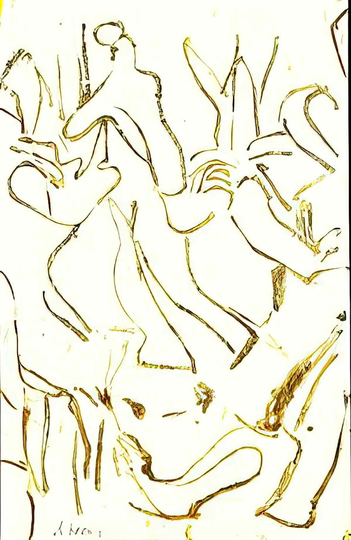 Willem de Kooning untitled69 Art A4 Photo Print