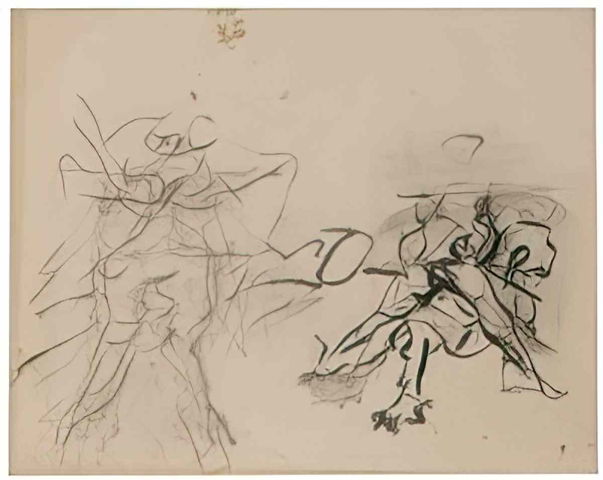 Willem de Kooning untitled70 2 Art A4 Photo Print