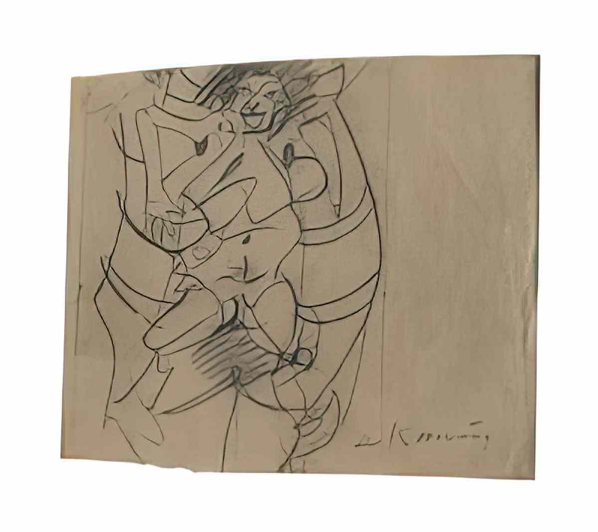 Willem de Kooning untitled80 2 Art A4 Photo Print