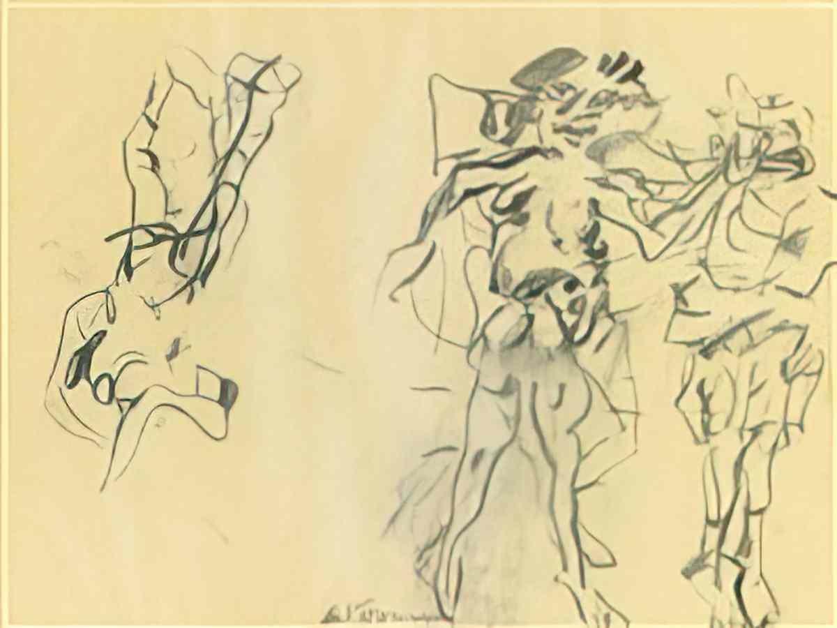 Willem de Kooning untitled83 2 Art A4 Photo Print