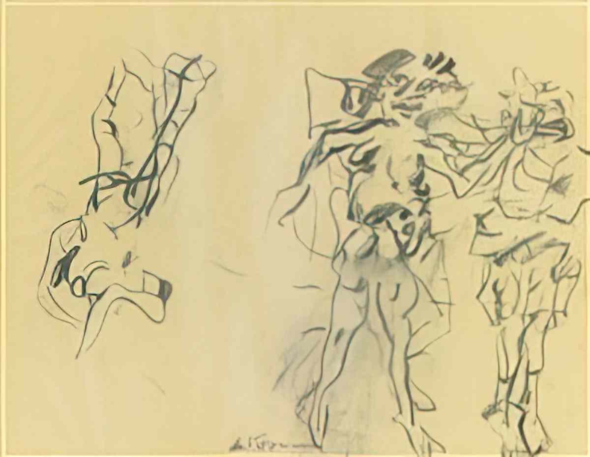 Willem de Kooning untitled89 2 Art A4 Photo Print