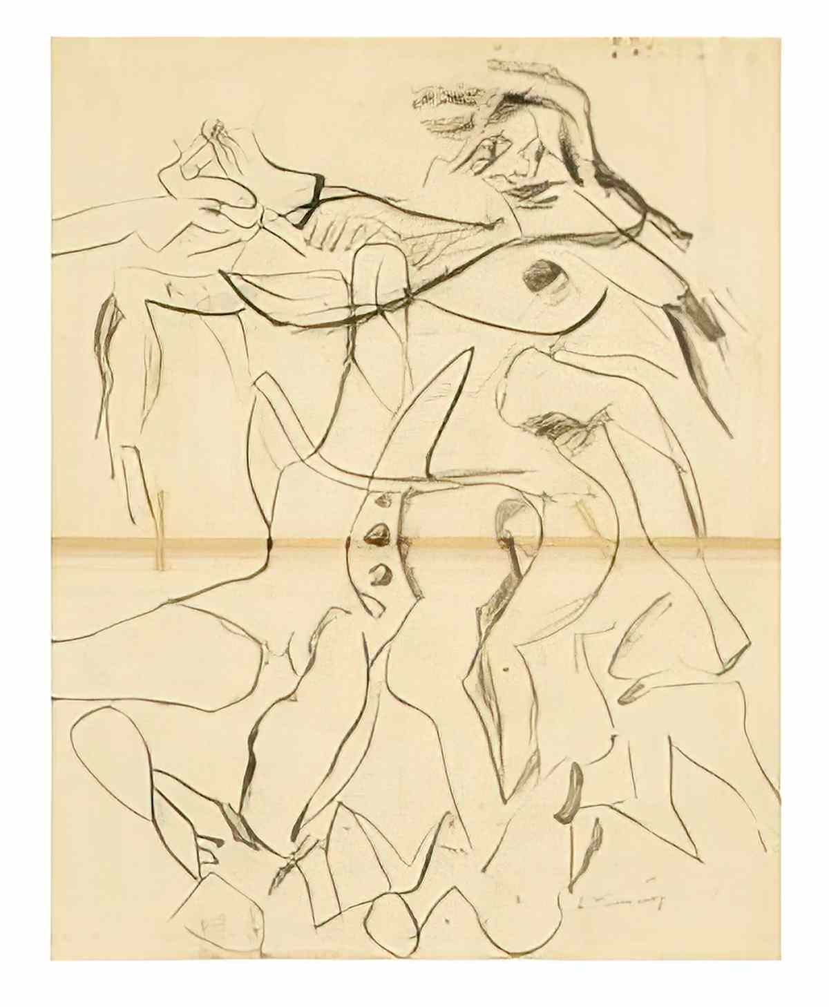 Willem de Kooning untitled9 2 Art A4 Photo Print