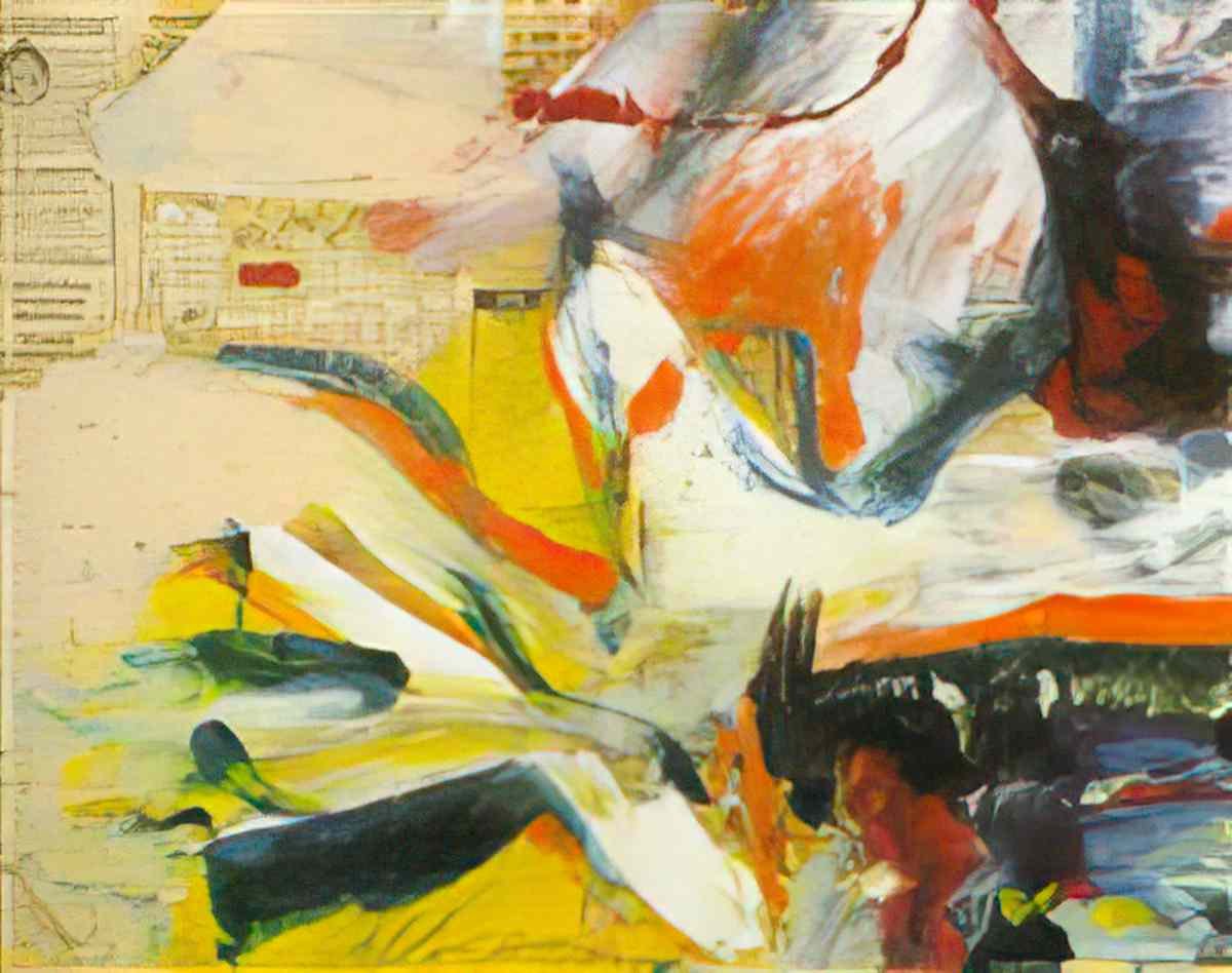 Willem de Kooning untitled95 Art A4 Photo Print