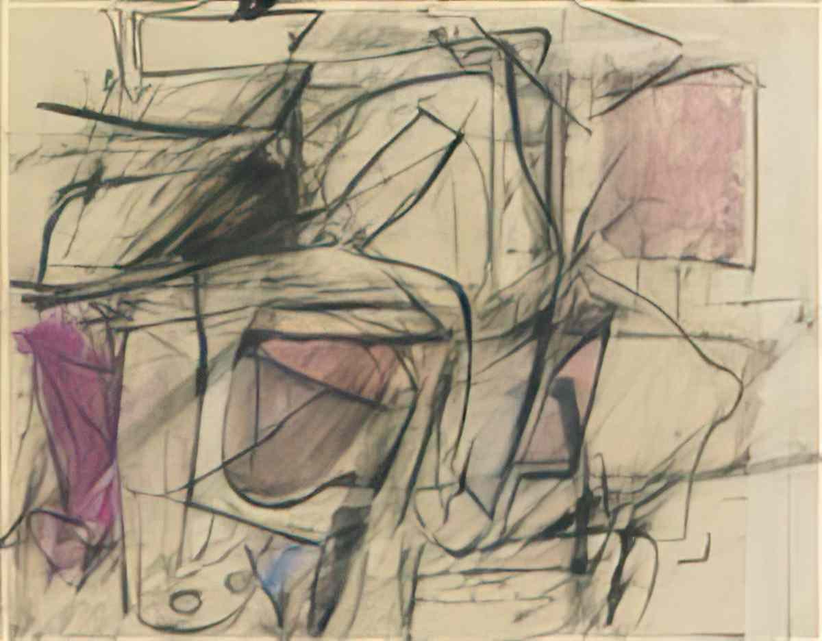 Willem de Kooning untitled98 2 Art A4 Photo Print