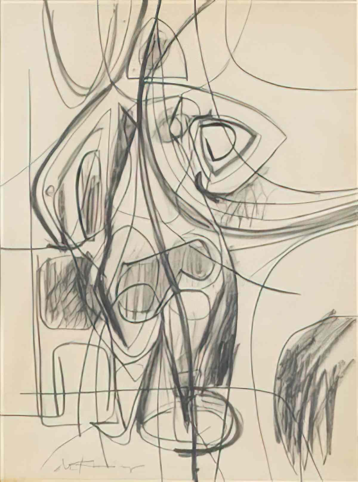 Willem de Kooning weiblicher akt1 Art A4 Photo Print