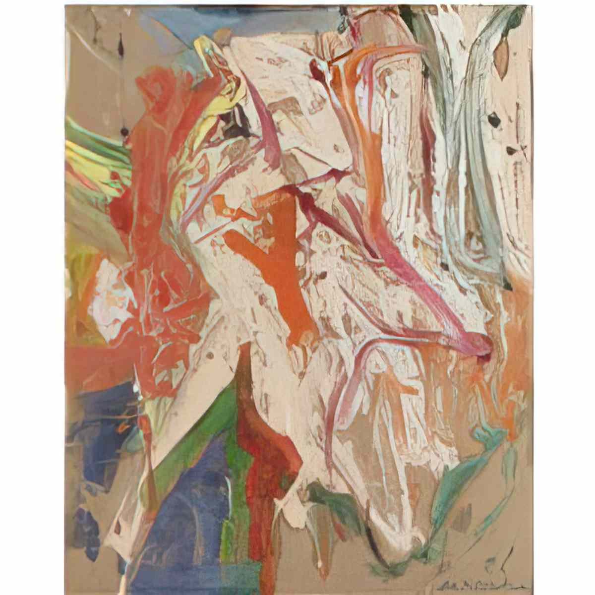 Willem de Kooning woman in a landscape2 Art A4 Photo Print