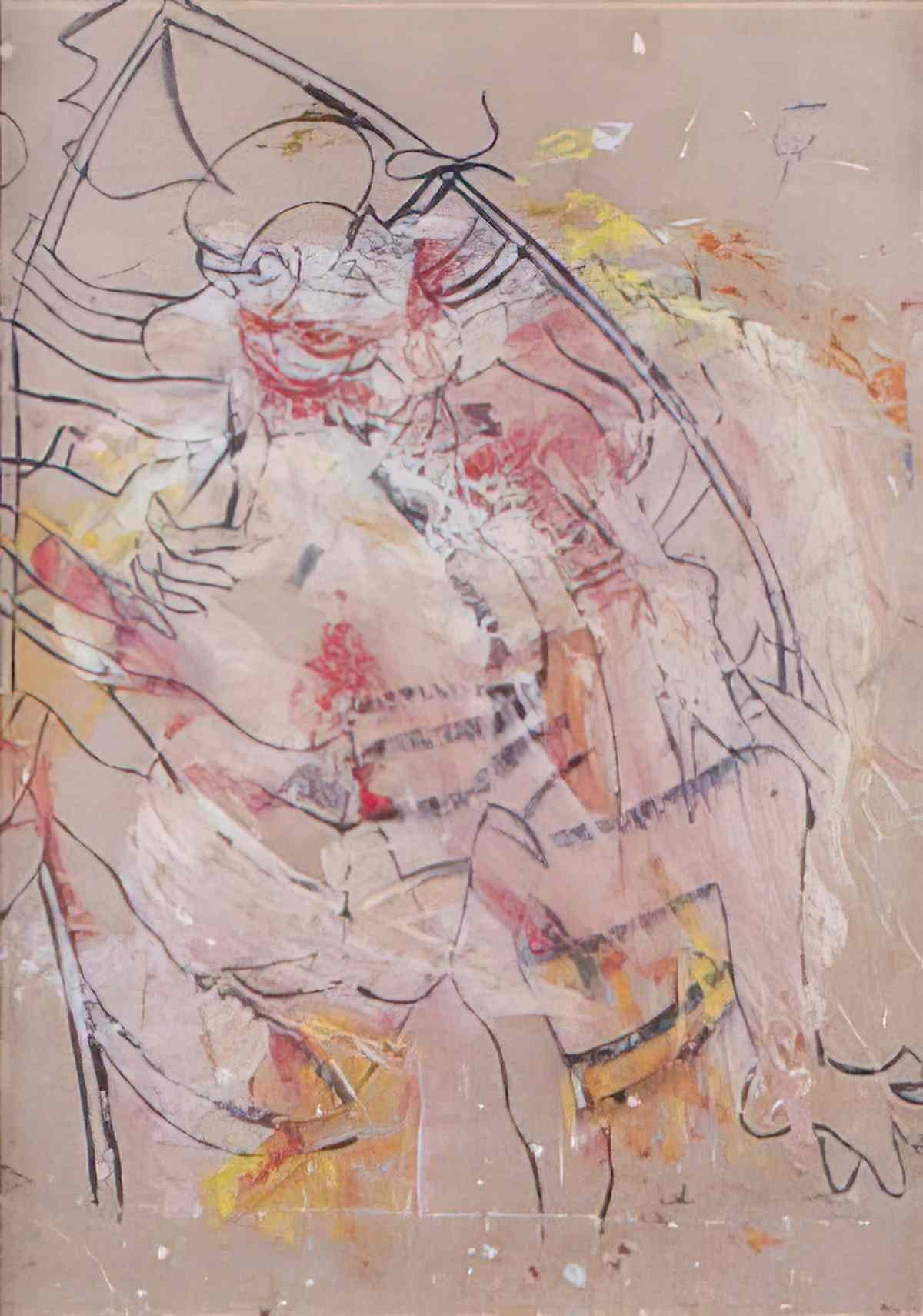 Willem de Kooning woman in a rowboat with bonnet Art A4 Photo Print