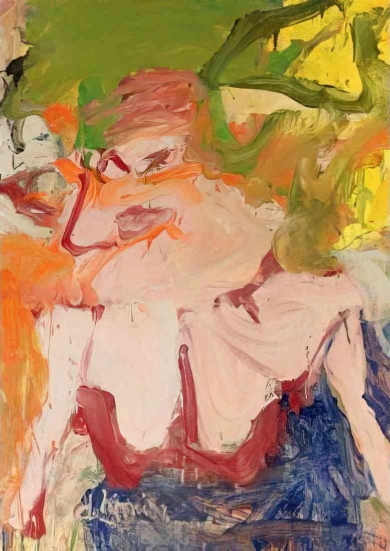 Willem de Kooning woman on a A4 Photo Print