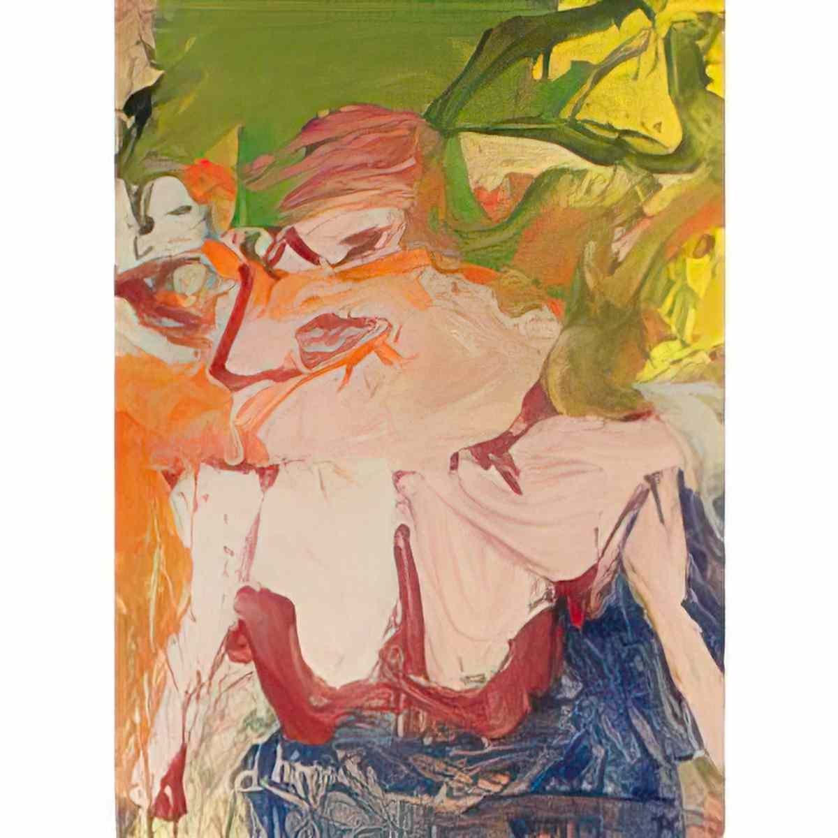 Willem de Kooning woman on a sign ii Art A4 Photo Print