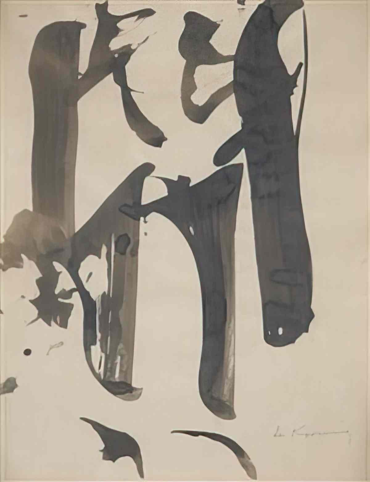 Willem de Kooning woman study 2 Art A4 Photo Print