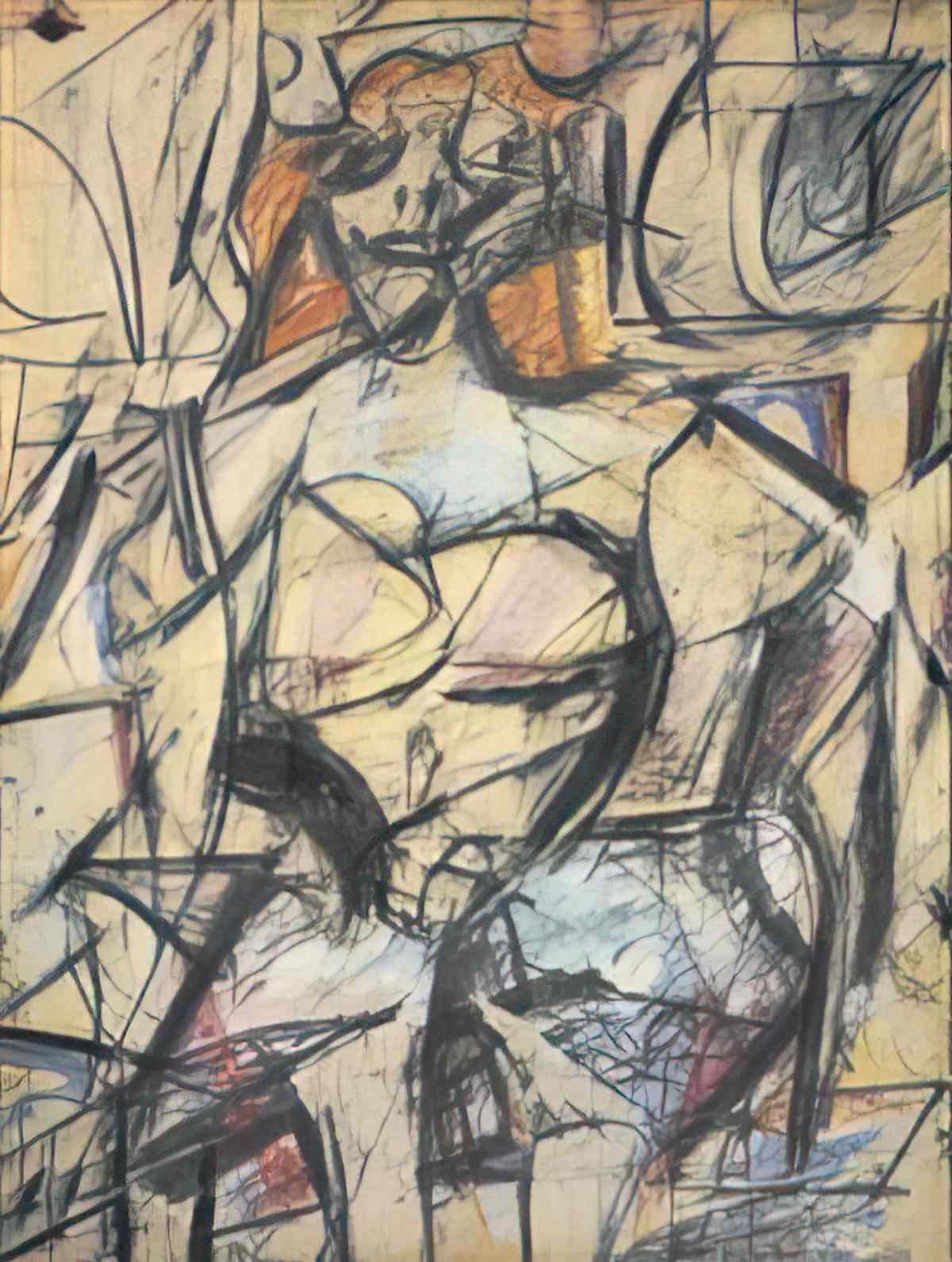 Willem de Kooning woman study for woman i Art A4 Photo Print