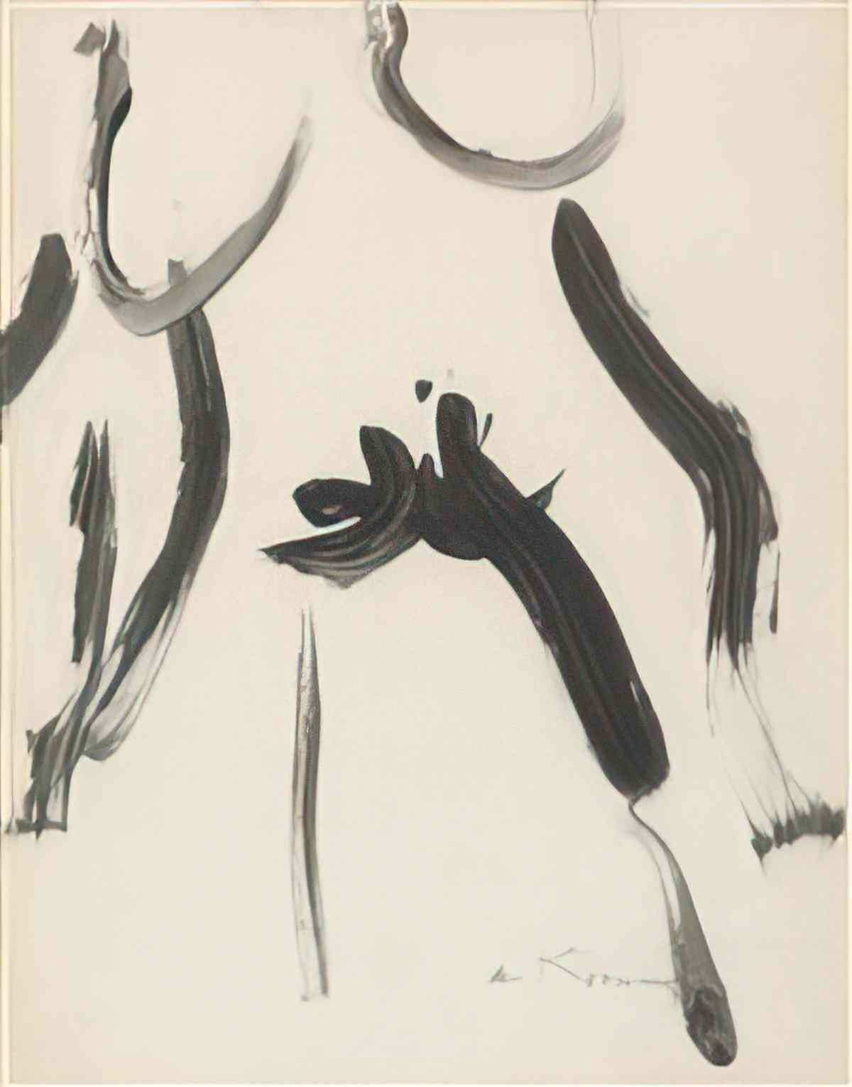 Willem de Kooning woman study1 Art A4 Photo Print