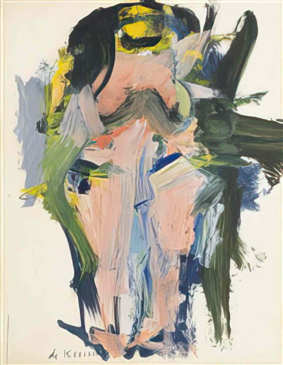 Willem de Kooning woman vii Art A4 Photo Print