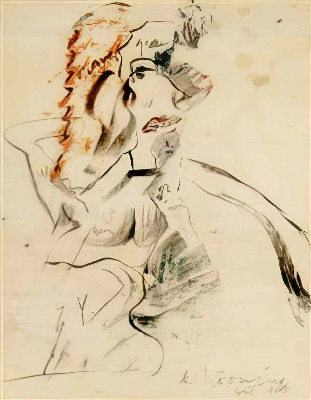 Willem de Kooning woman20 Art A4 Photo Print