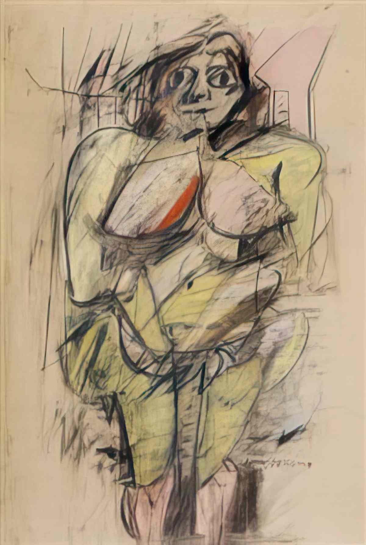 Willem de Kooning woman39 2 Art A4 Photo Print