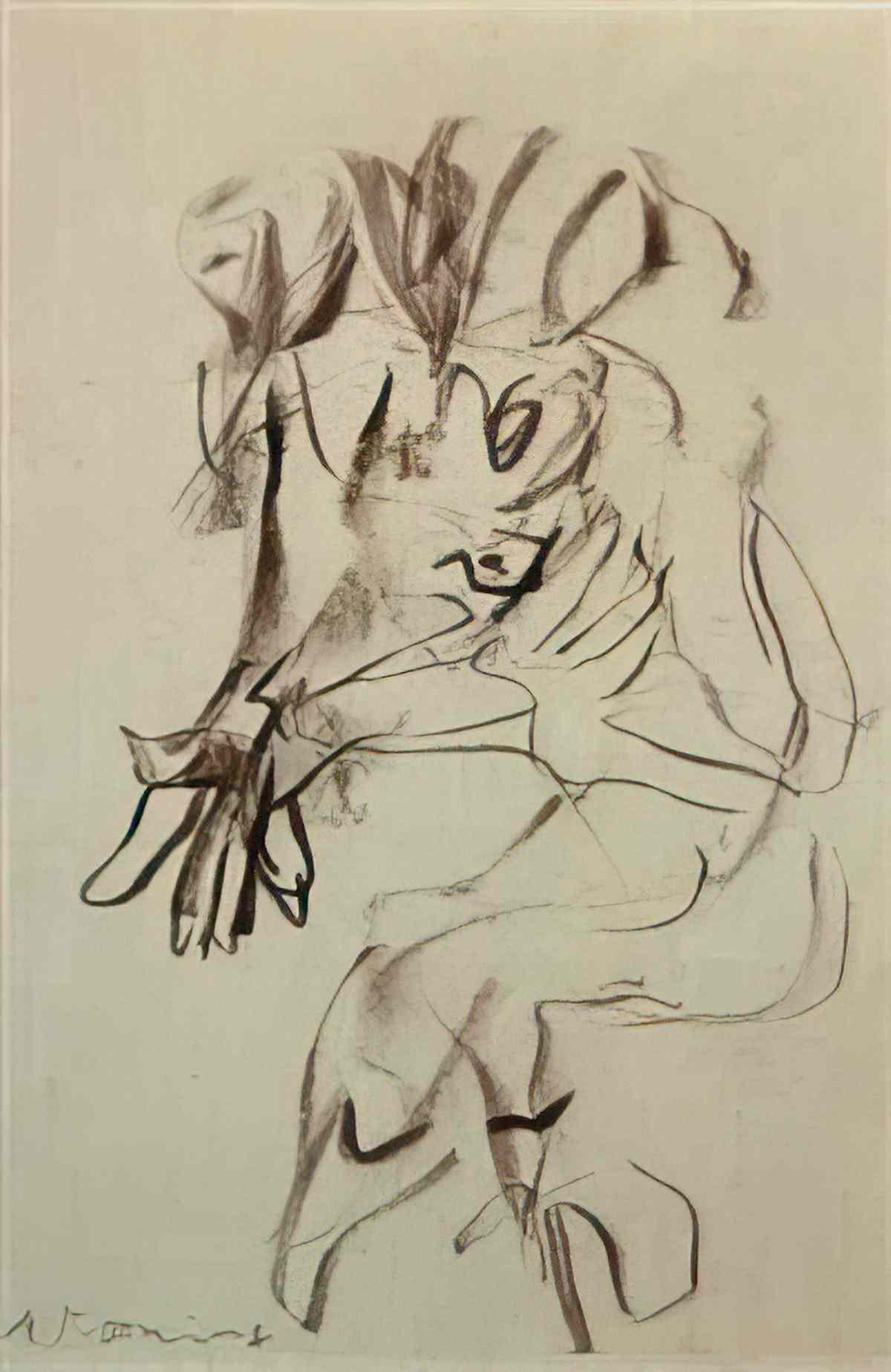Willem de Kooning woman64 Art A4 Photo Print