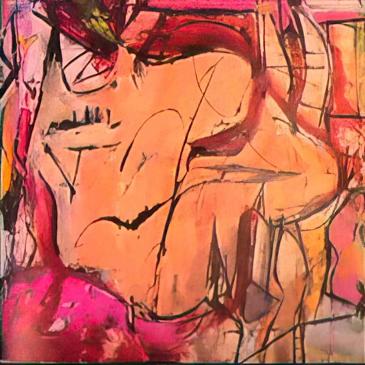 Willem de Kooning woman, wind and window 11 Art A4 Photo Print